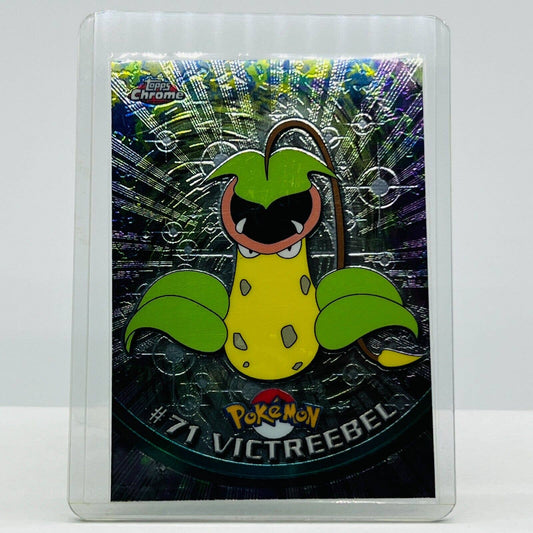 Pokémon Victreebel #71 Pokemon 2000 Topps TV Animation Chrome Series 1 Holo Foil