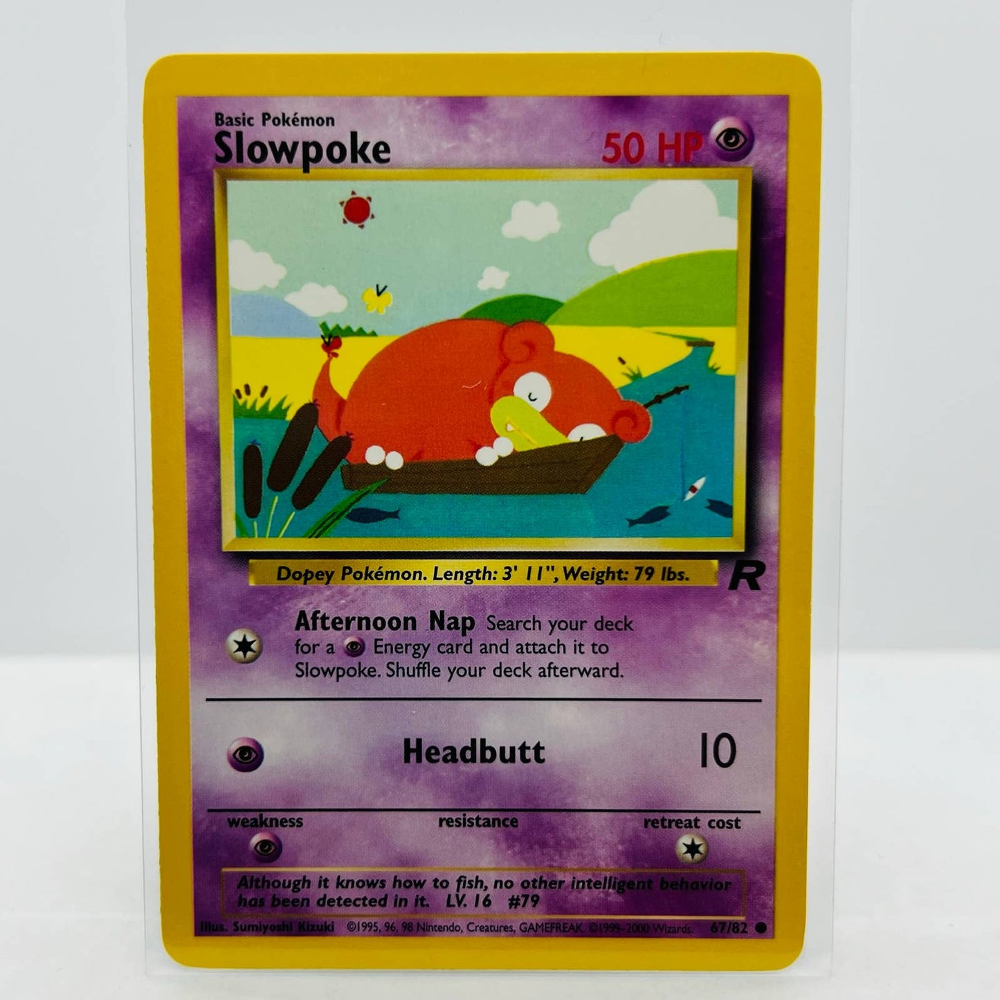 Pokémon Slowpoke 67/82 Team Rocket 2000 WOTC Unlimited Common Card NM-MT