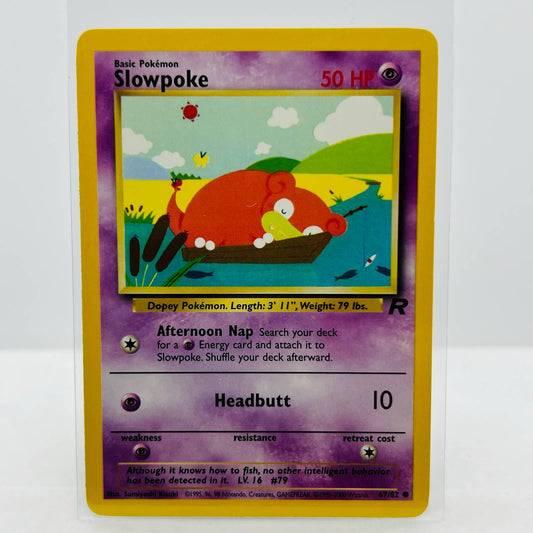 Pokémon Slowpoke 67/82 Team Rocket 2000 WOTC Unlimited Common Card NM-MT