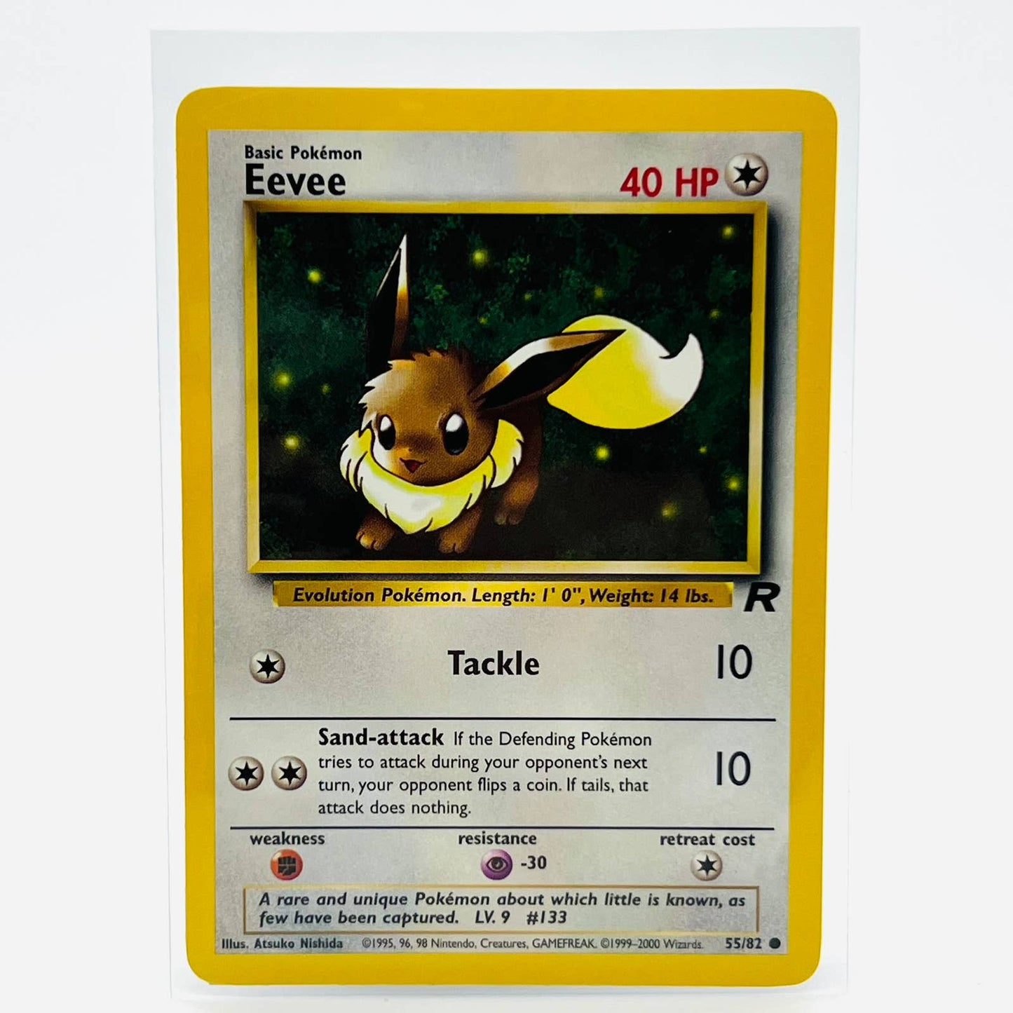 Pokémon Eevee 55/82 Team Rocket WOTC TCG Pokemon Common Card NM-MT