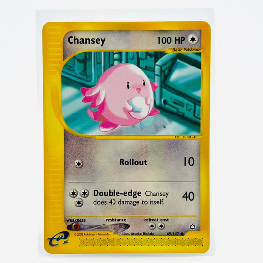 Pokémon Chansey 69/147 Aquapolis E Reader WOTC TCG Pokemon Common Card NM-MT