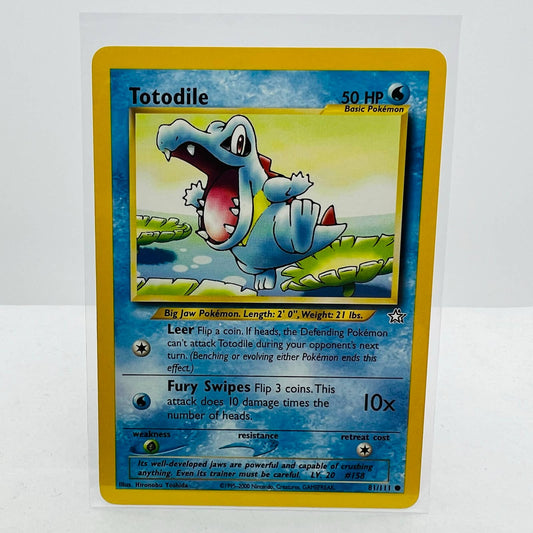 Pokémon Totodile 81/111 Neo Genesis Unlimited WOTC Pokemon Common Card NM-MT