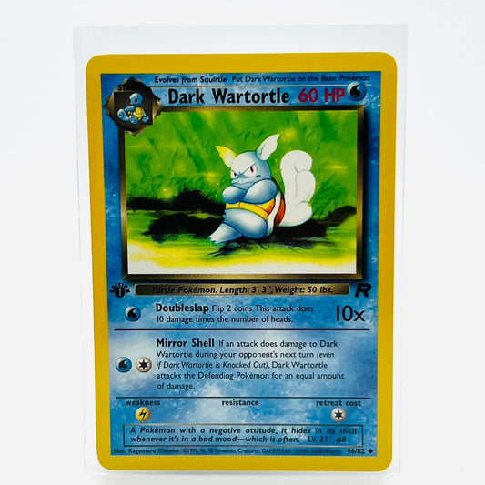 Pokémon Dark Wartortle 1st Edition 46/82 Team Rocket WOTC TCG Pokemon Card NM-MT