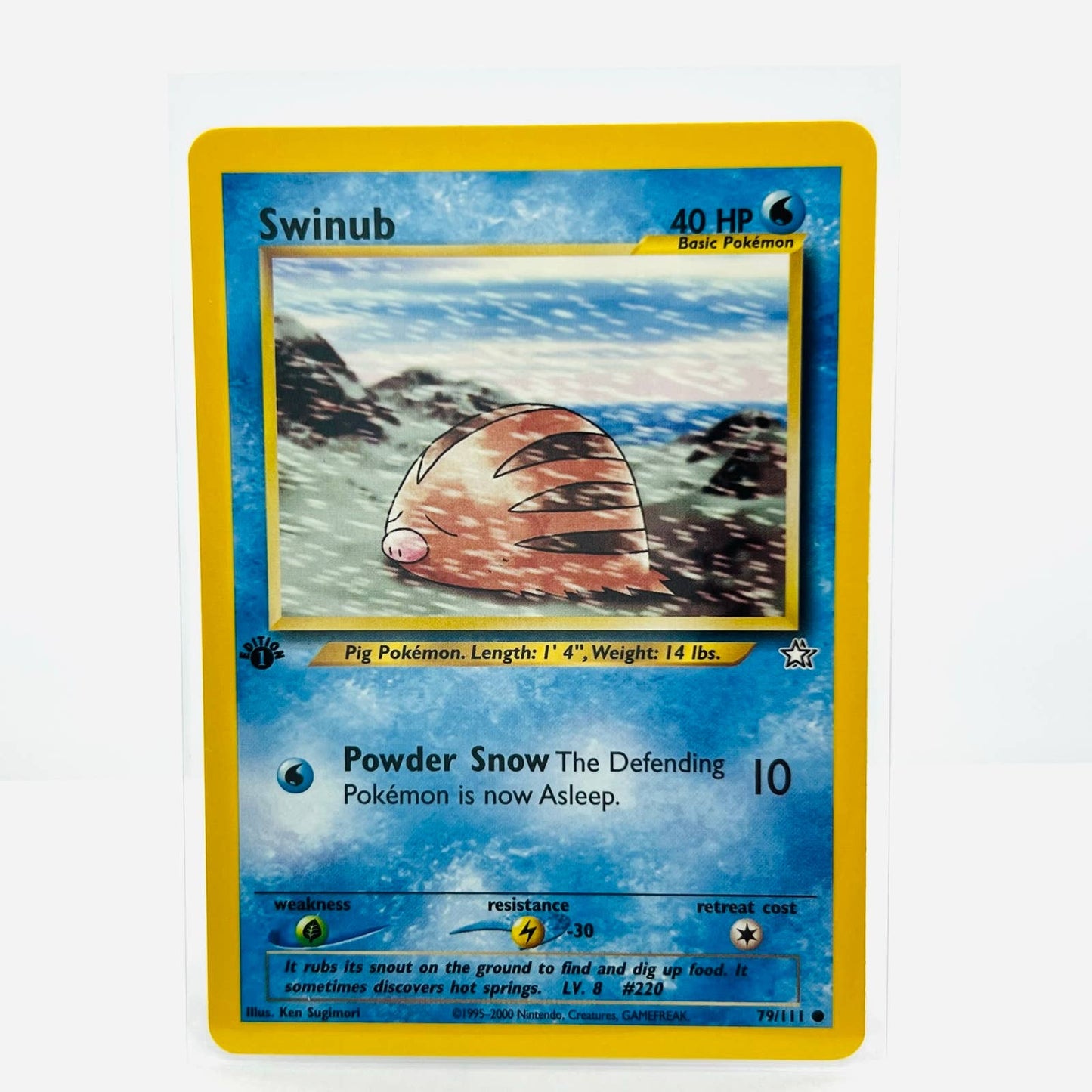 Pokémon Swinub 1st Edition 79/111 Neo Genesis WOTC Pokemon Common Card NM-MT