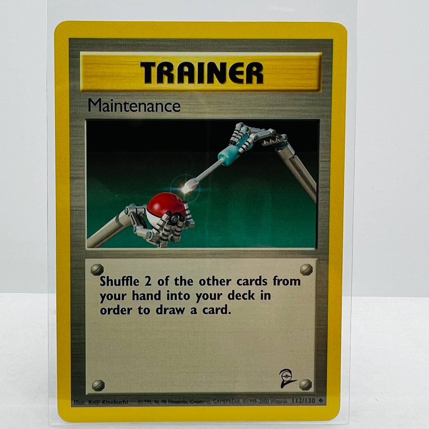 Pokémon Maintenance 112/130 Base Set 2 Pokemon 2000 WOTC Common Card NM-MT