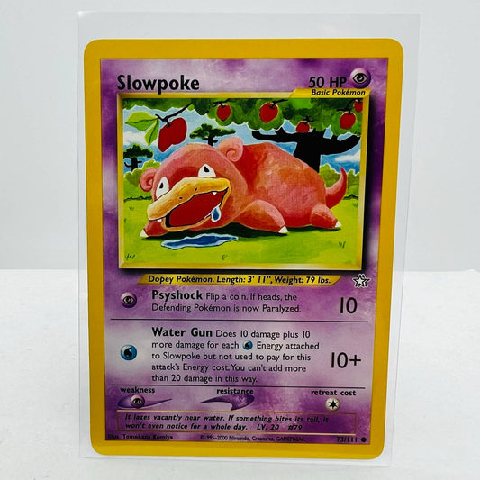 Pokémon Slowpoke 73/111 Neo Genesis Unlimited WOTC Pokemon Common Card NM-MT