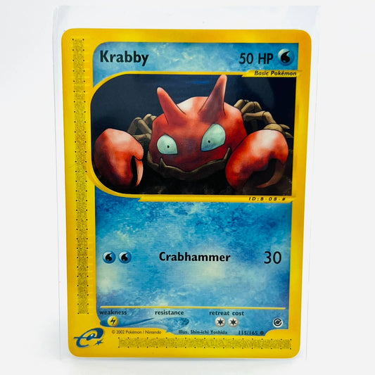 Pokémon Krabby 115/165 Expedition E-Reader Series WOTC TCG Common Card NM-MT