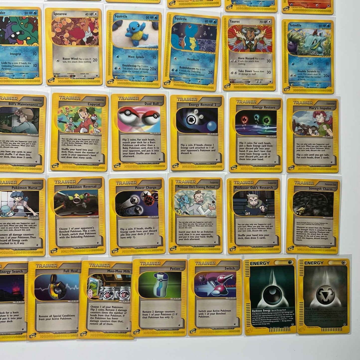 Pokémon Expedition Set Near Complete Set 71-159 Uncommon Common No Holos NM-MT