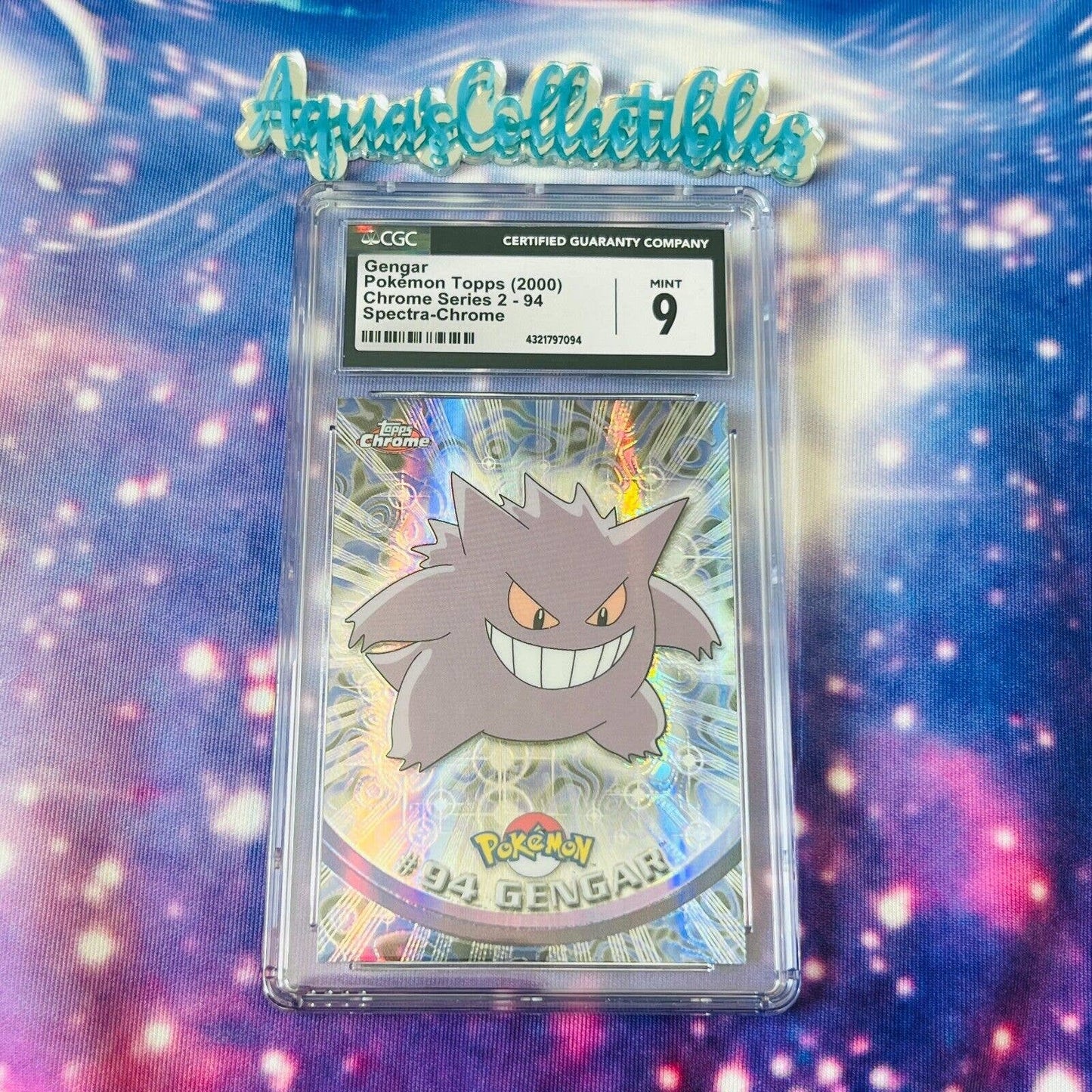 CGC 9 MINT Gengar Spectra #94 Pokemon 2000 Topps Chrome Holo Rare (PSA/BGS)