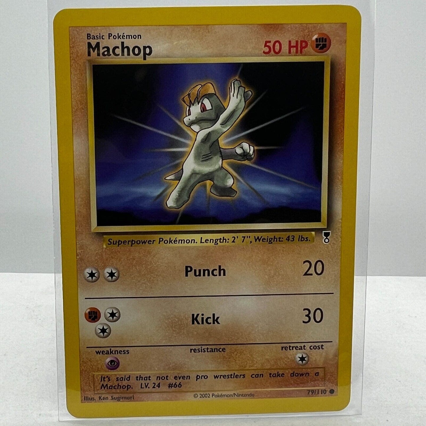 Pokémon Machop 79/110 Pokemon 2000 Legendary Collection TCG Common Card NM-MT