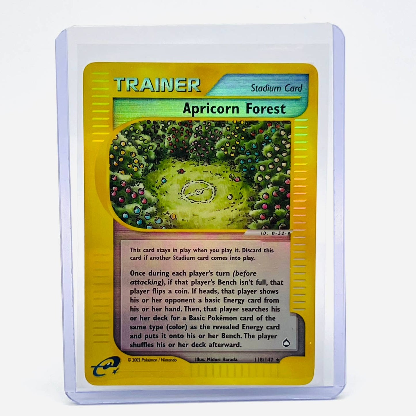 Pokémon Apricorn Forest Trainer 118/147 Aquapolis Reverse Holo Pokemon Card NM