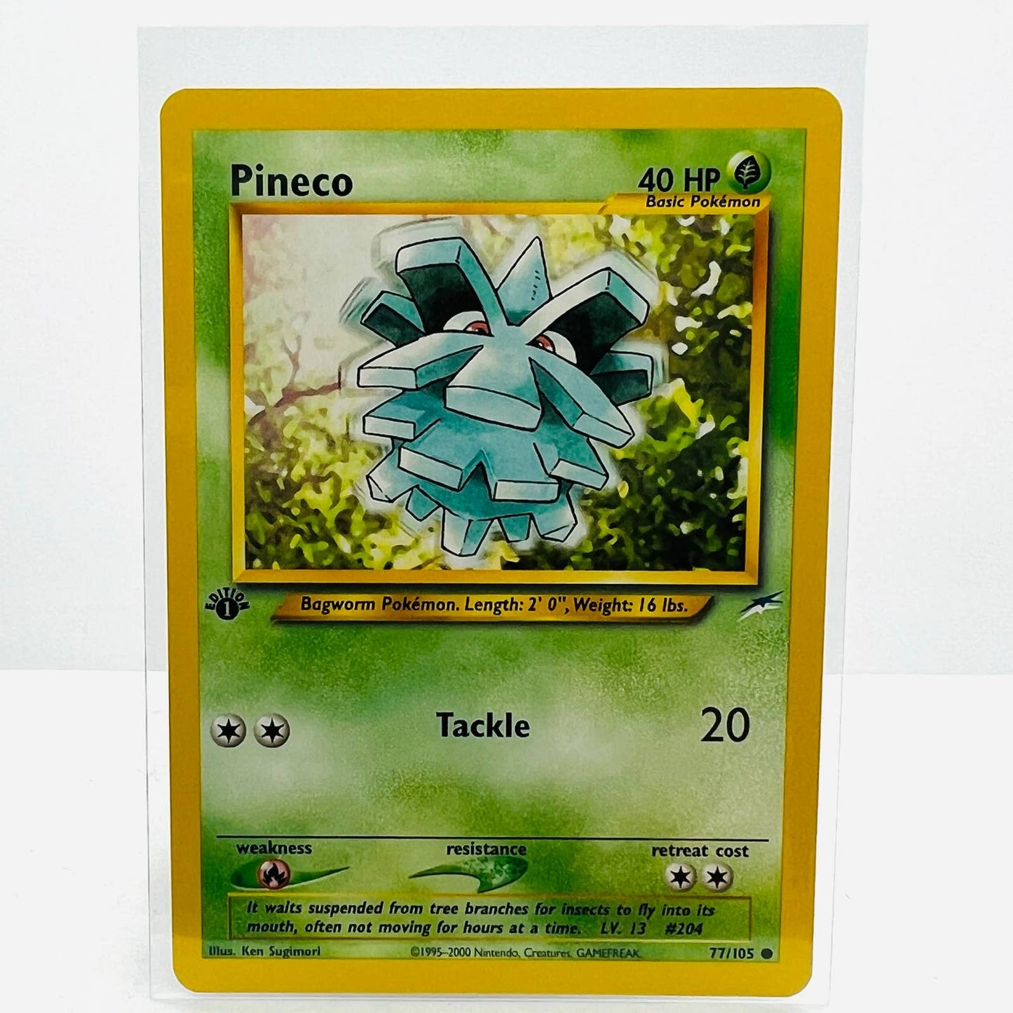 Pokémon Pineco 1st Edition 77/105 Neo Destiny WOTC Pokemon Common Card NM-MT