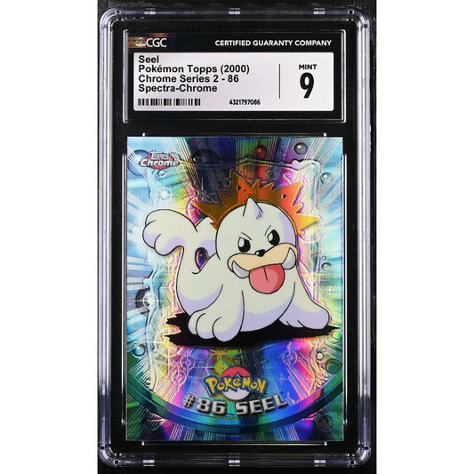 CGC 9 MINT Seel Spectra #86 Pokemon 2000 Topps Chrome Holo Rare (PSA/BGS)