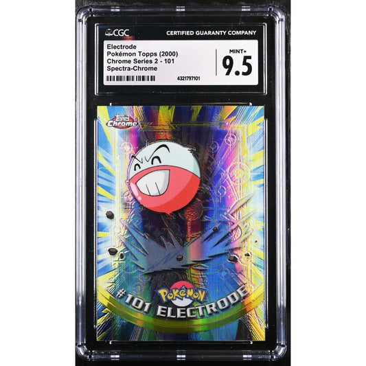 CGC 9.5 MINT+ Electrode Spectra #101 Pokemon 2000 Topps Chrome Rare (PSA/BGS)