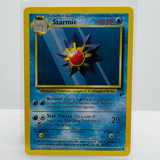 Pokémon Starmie 94/130 Base Set 2 Pokemon 2000 WOTC Common Card NM-MT