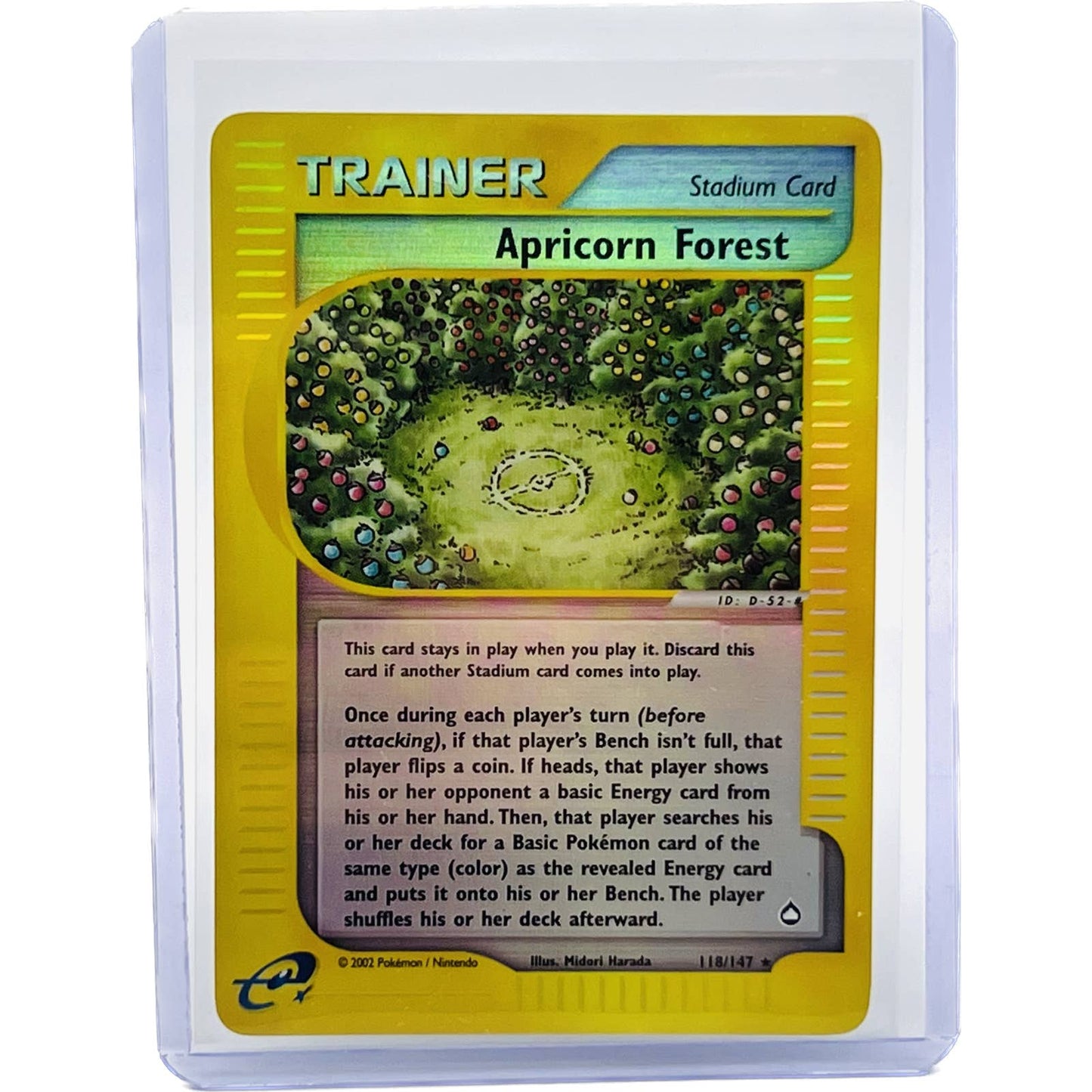 Pokémon Apricorn Forest Trainer 118/147 Aquapolis Reverse Holo Pokemon Card NM