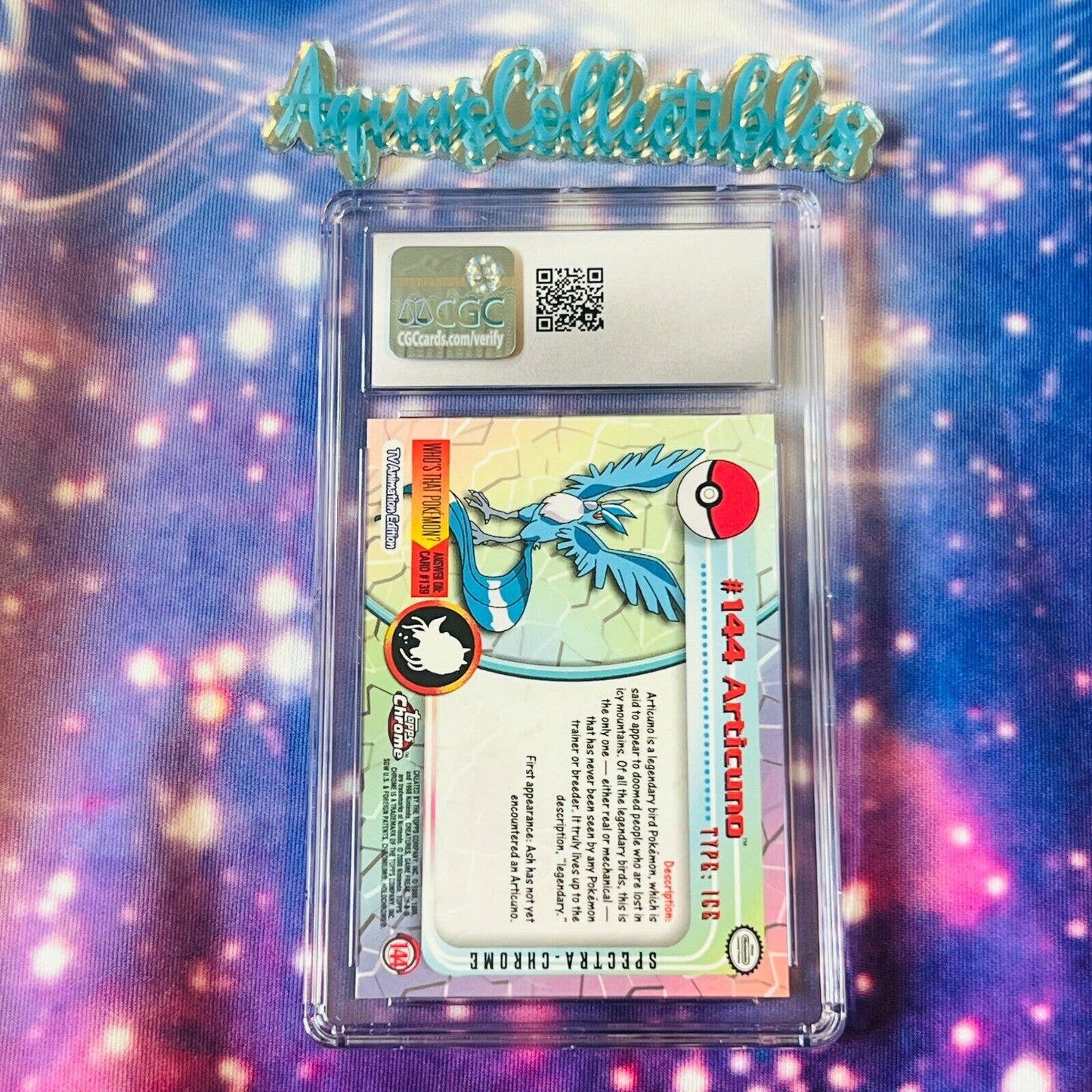 CGC 9.5 MINT+ Articuno Spectra #144 Pokemon 2000 Topps Chrome Rare (PSA/BGS)