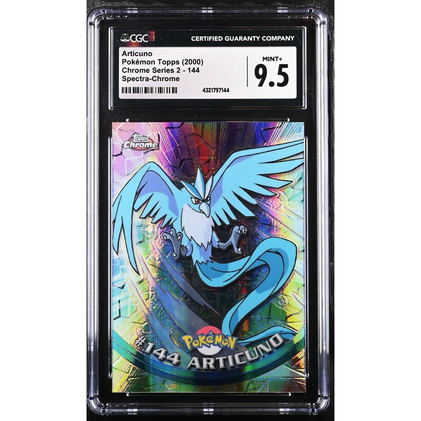 CGC 9.5 MINT+ Articuno Spectra #144 Pokemon 2000 Topps Chrome Rare (PSA/BGS)