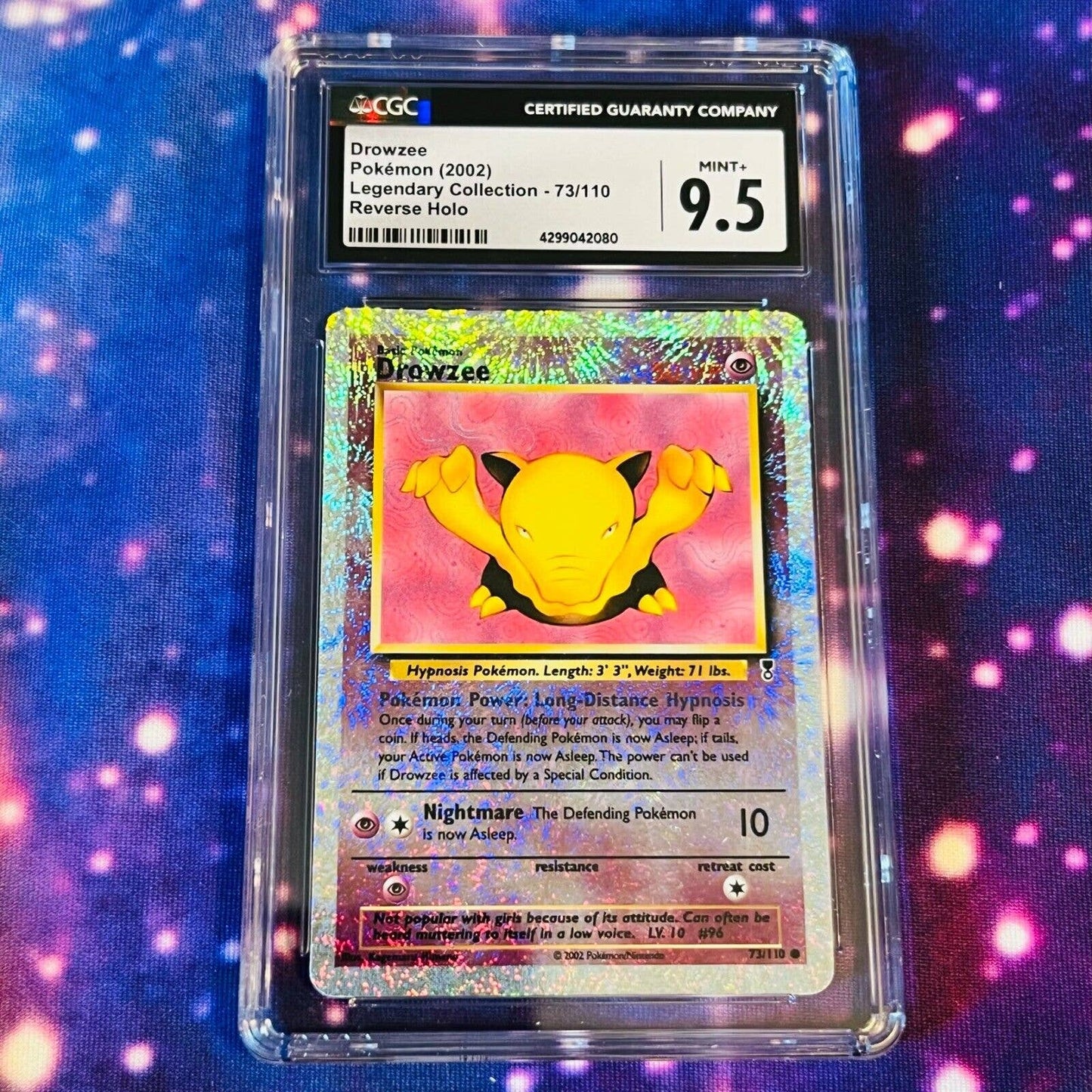 CGC 9.5 MINT+ Drowzee 73/110 Pokémon Legendary Collection Reverse (PSA/BGS)