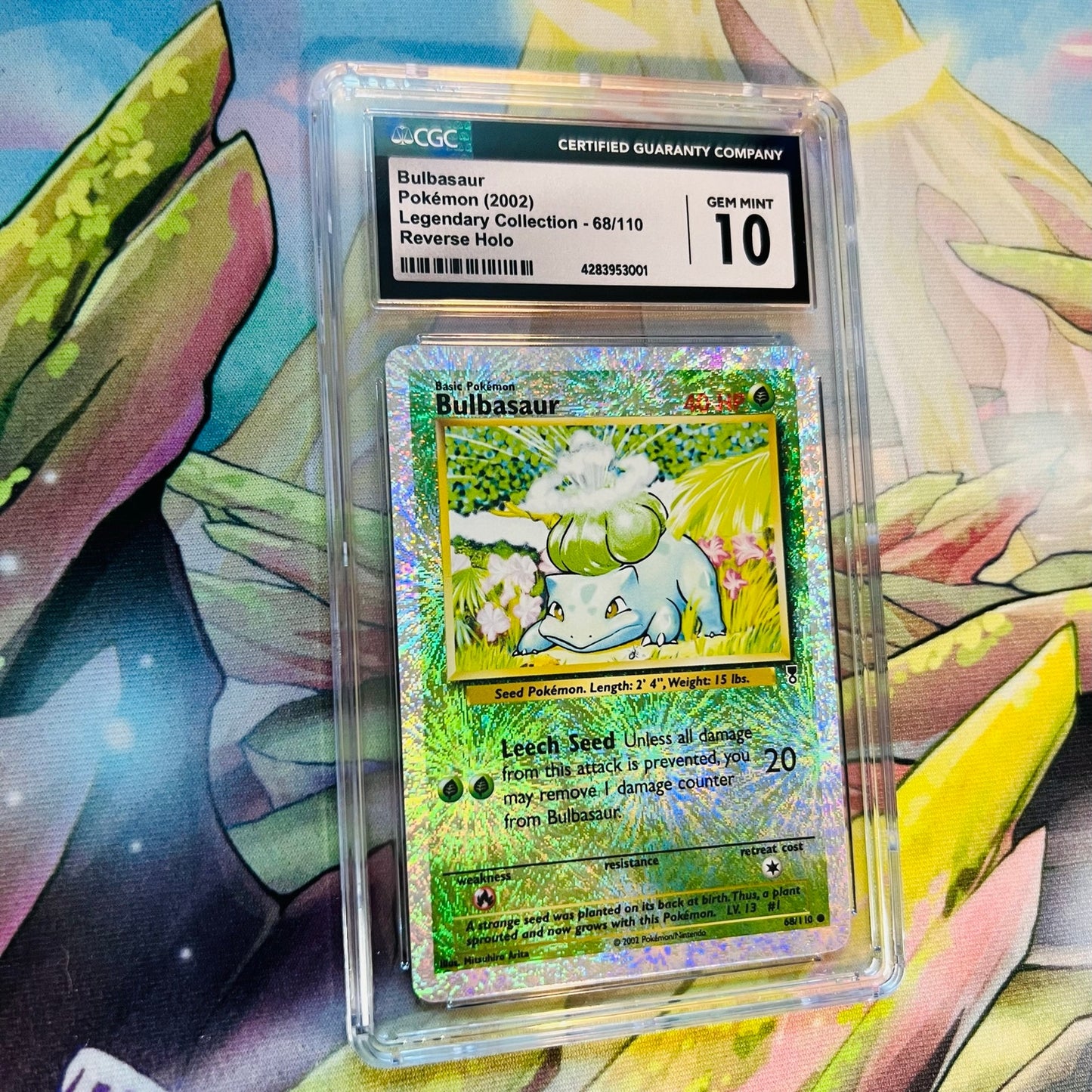 CGC 10 GEM MINT Bulbasaur 68/110 Pokémon Legendary Collection Reverse (PSA/BGS)