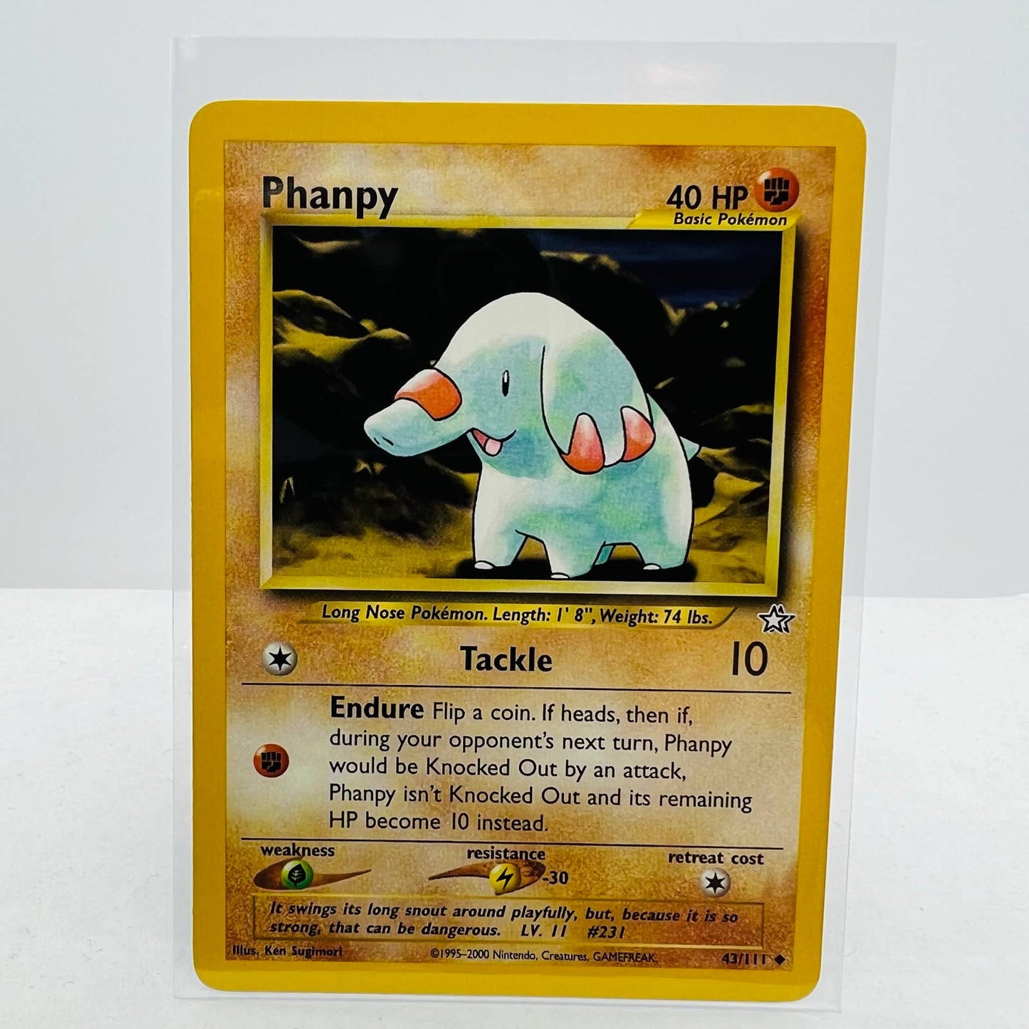 Pokémon Phanpy 43/111 Neo Genesis Unlimited WOTC Pokemon Uncommon Card NM-MT