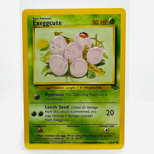 Pokémon Exeggcute 52/64 Jungle Unlimited WOTC 1999 Pokemon Common Card NM-MT