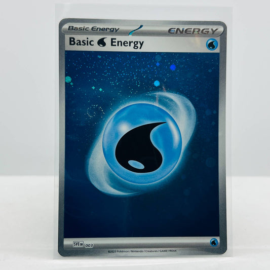 Pokémon Water Energy SVE 003 Scarlet & Violet 151 TCG Swirl Cosmic Holo NM-MT