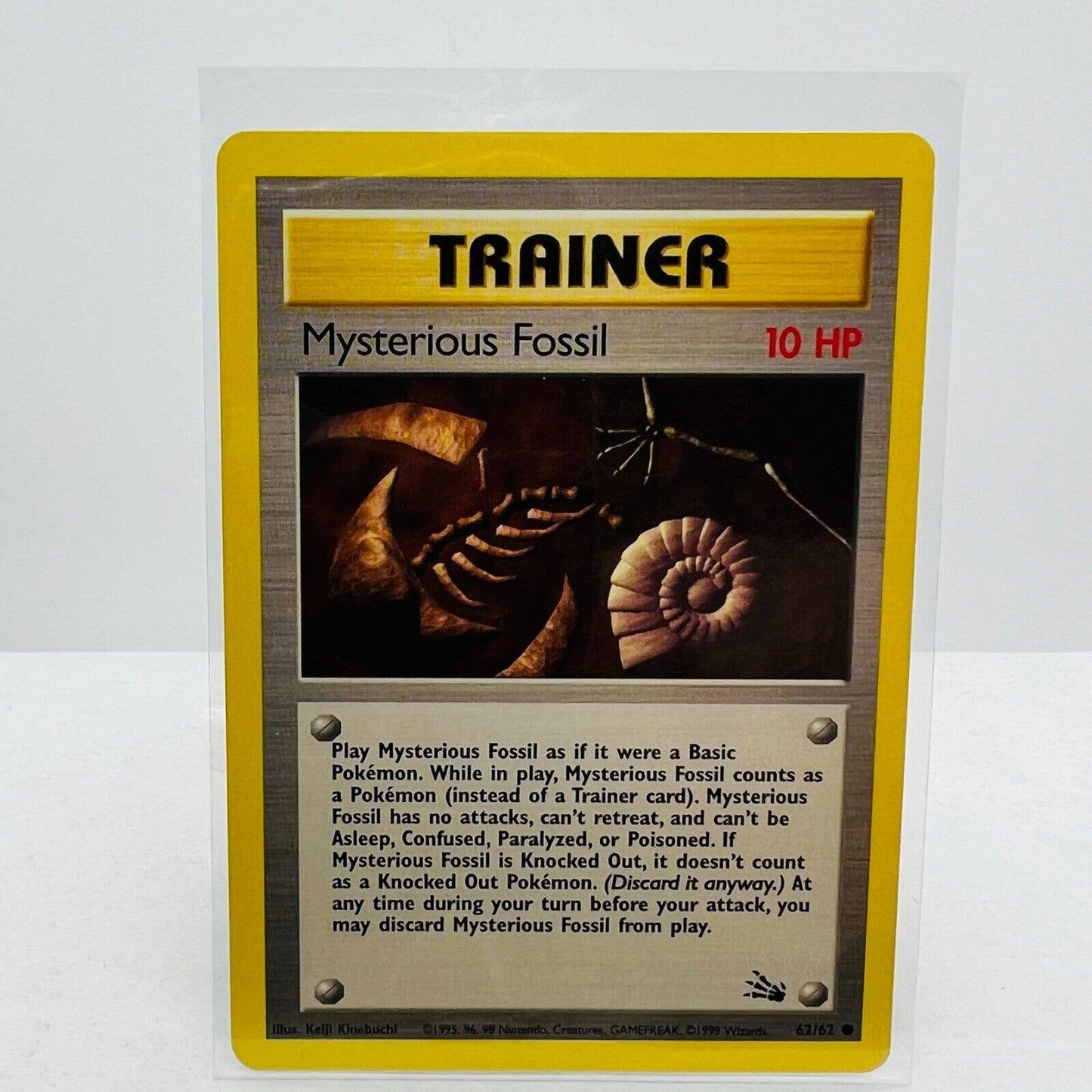 Pokémon Mysterious Fossil 62/62 Fossil WOTC Pokemon Unlimited Common Card NM-MT