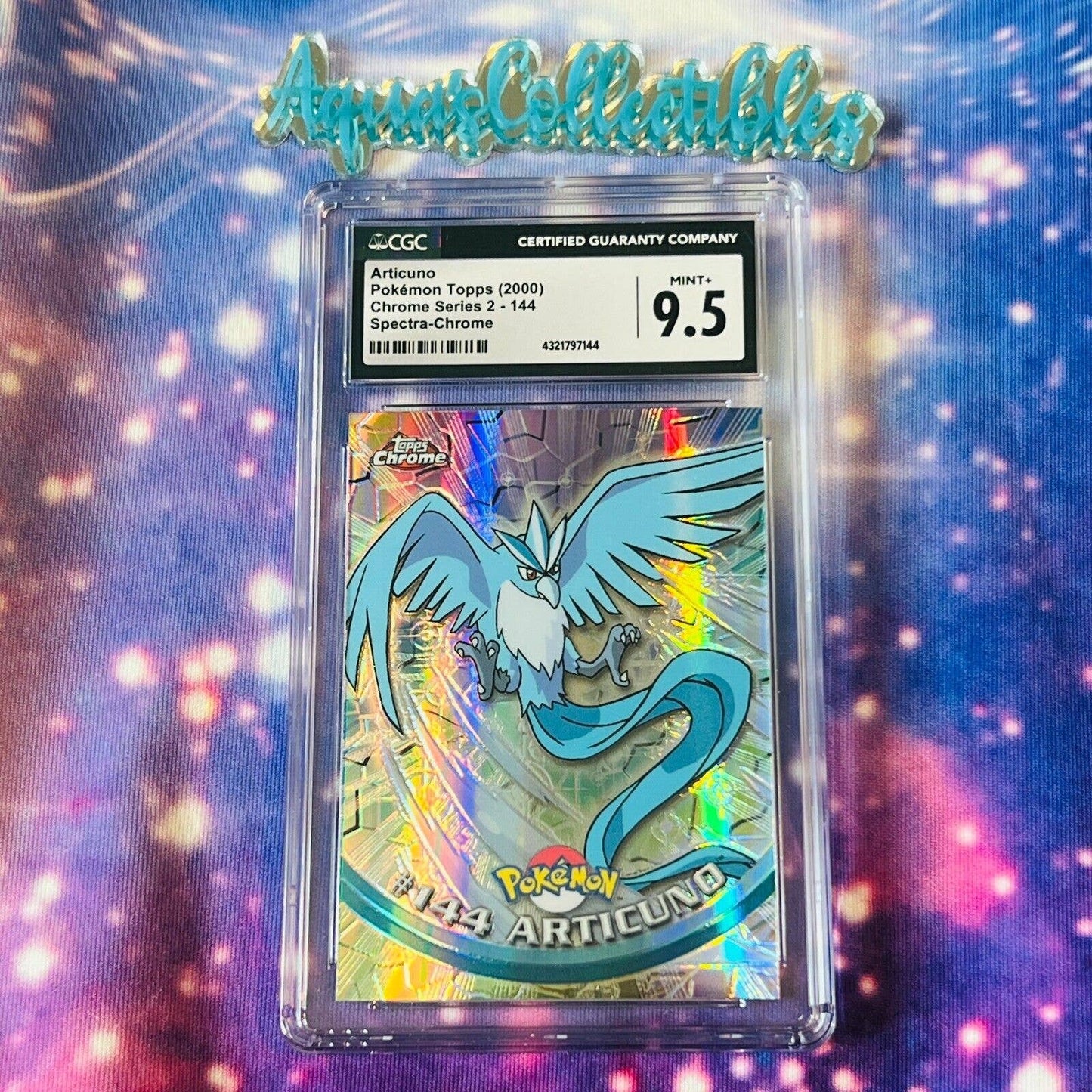 CGC 9.5 MINT+ Articuno Spectra #144 Pokemon 2000 Topps Chrome Rare (PSA/BGS)