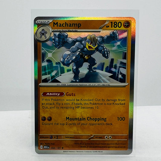 Pokémon Machamp 068/165 Scarlet & Violet Pokemon 151 TCG Holo Rare Card NM-MT