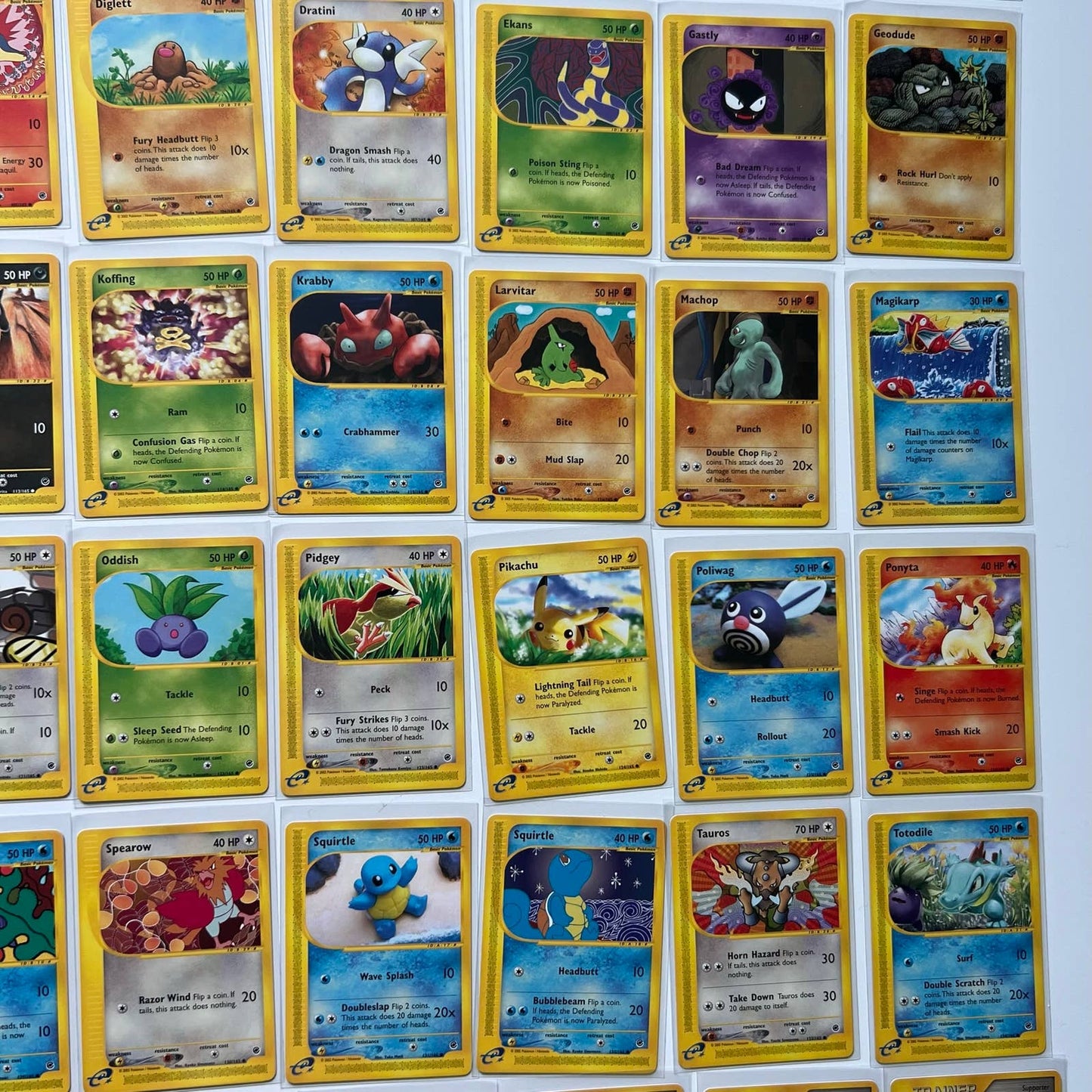 Pokémon Expedition Set Near Complete Set 71-159 Uncommon Common No Holos NM-MT