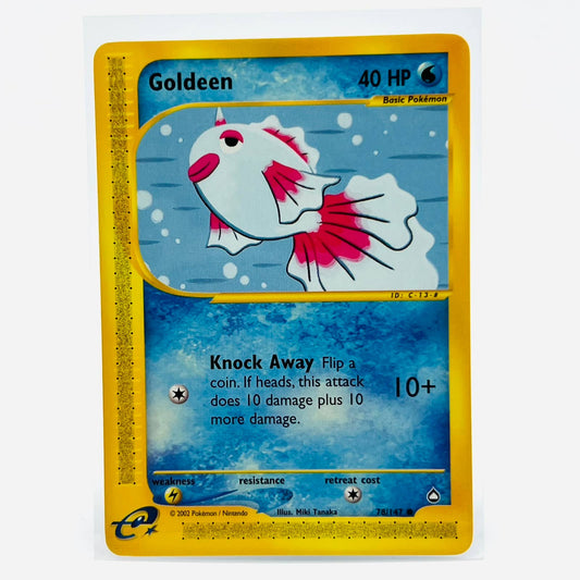 Pokémon Goldeen 78/147 Aquapolis E Reader WOTC TCG Pokemon Common Card NM-MT