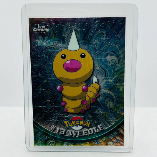 Pokémon Weedle #13 Pokemon 2000 Topps TV Animation Chrome Series 1 Holo Foil