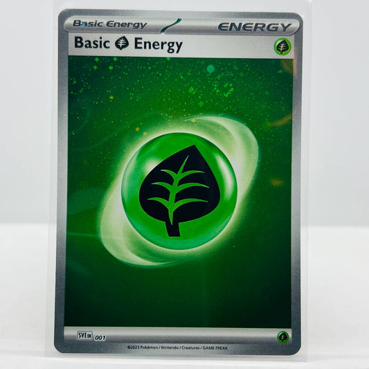 Pokémon Grass Energy SVE 001 Scarlet & Violet 151 TCG 2.5 Cosmos Holo Card NM-MT