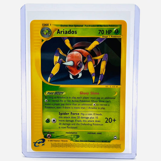 Pokémon Ariados 3/147 Aquapolis Non Holo Rare WOTC TCG Pokemon Card NM-MT