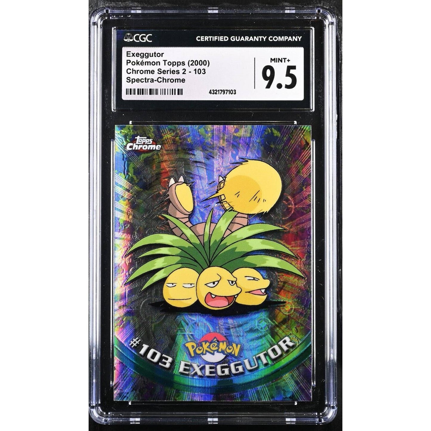 CGC 9.5 MINT+ Exeggutor Spectra #103 Pokemon 2000 Topps Chrome Rare (PSA/BGS)