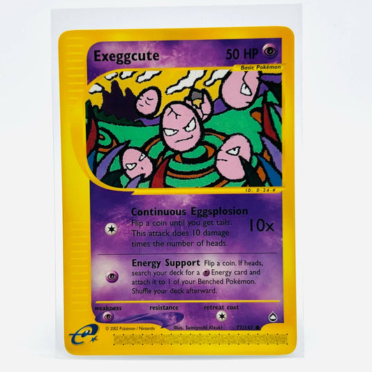 Pokémon Exeggcute 77/147 Aquapolis E Reader WOTC TCG Pokemon Common Card NM-MT