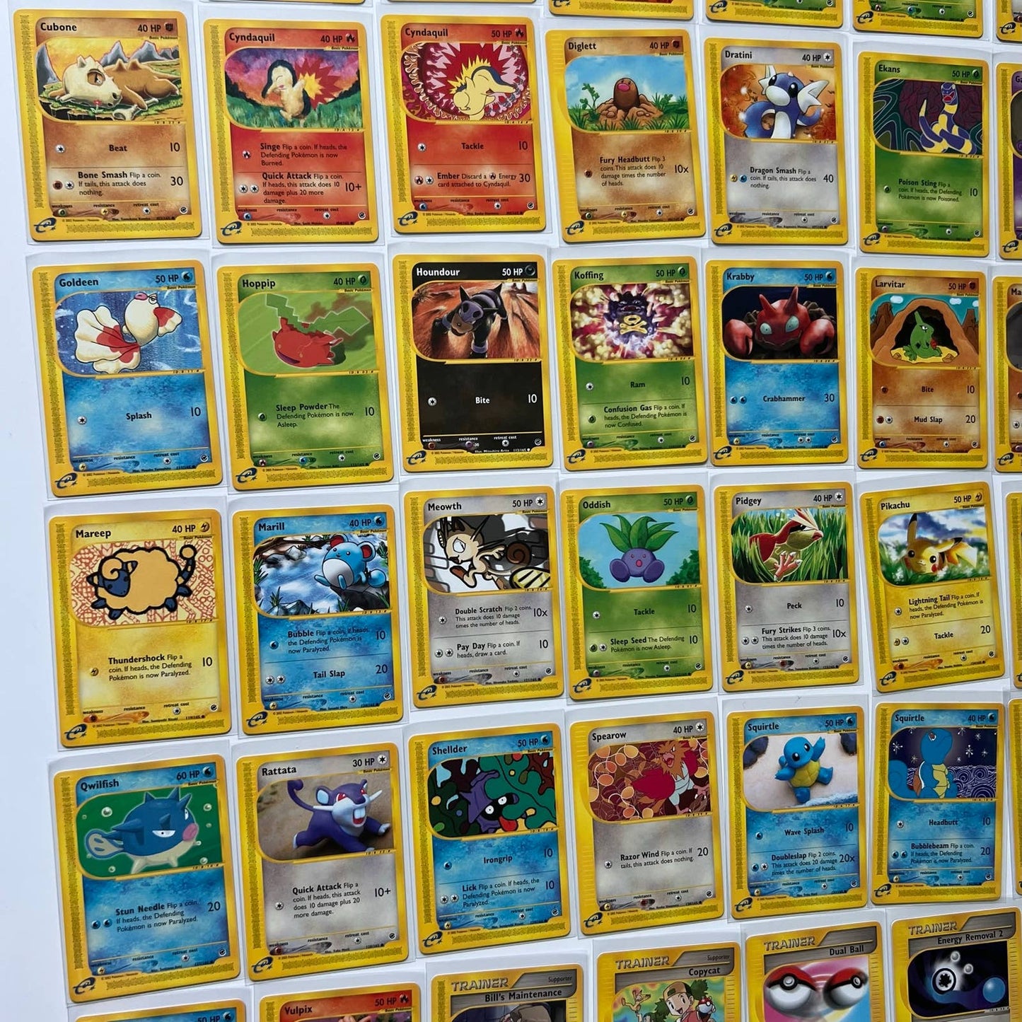 Pokémon Expedition Set Near Complete Set 71-159 Uncommon Common No Holos NM-MT