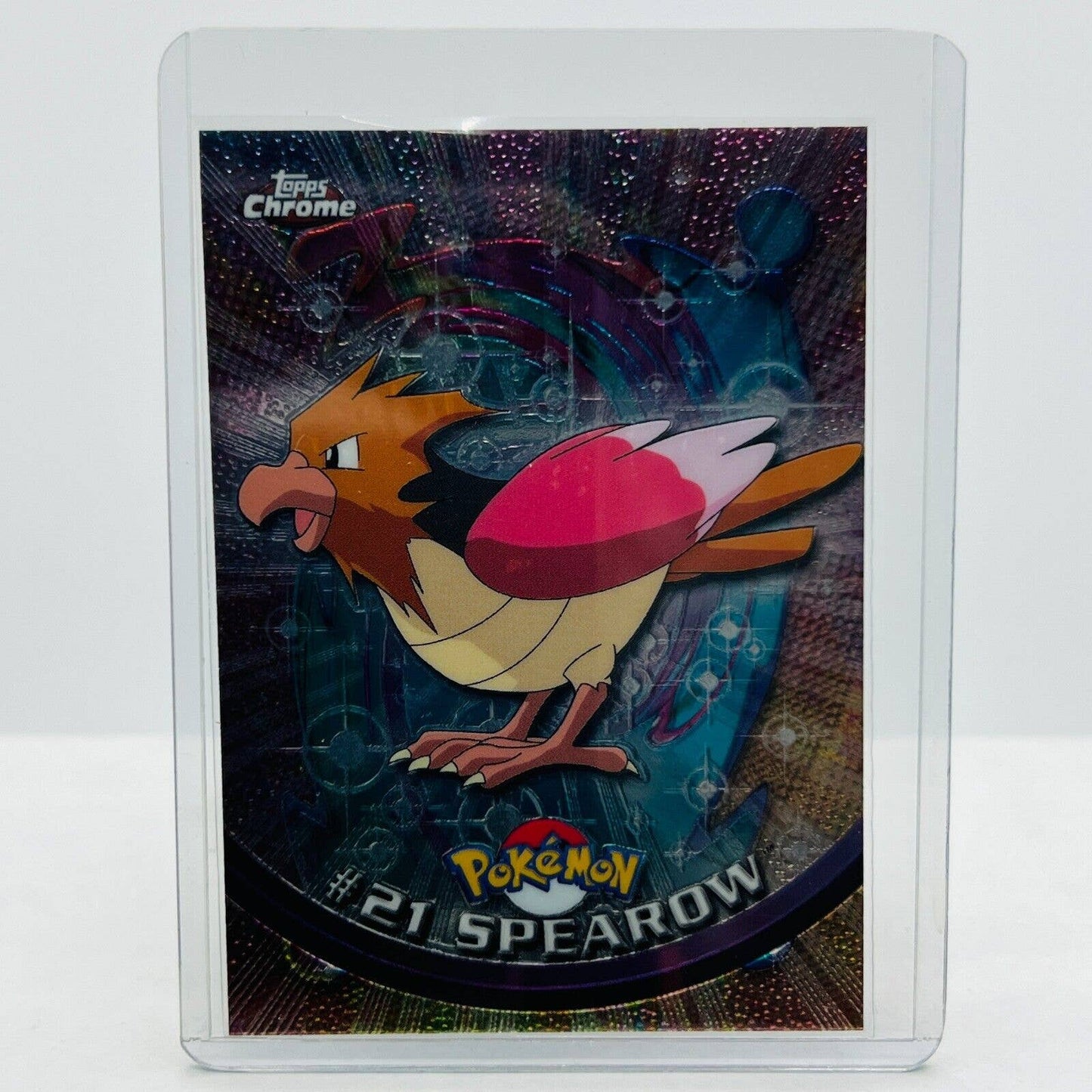 Pokémon Spearow #21 Pokemon 2000 Topps TV Animation Chrome Series 1 Holo Foil