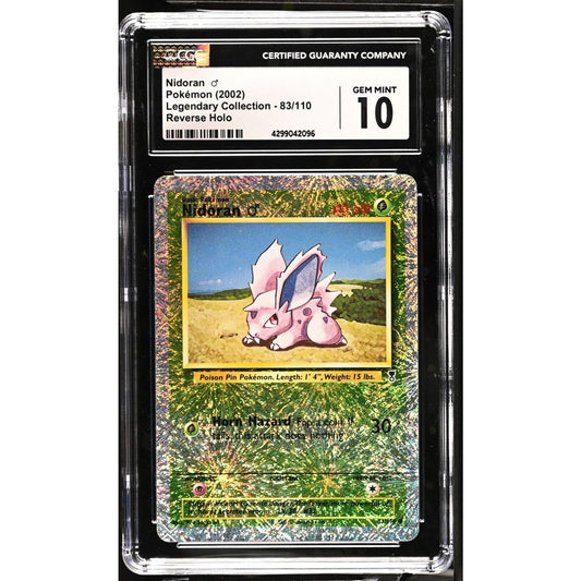 CGC 10 GEM MINT Nidoran 83/110 Pokémon Legendary Collection Reverse (PSA/BGS)