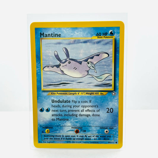 Pokémon Mantine 64/111 Neo Genesis Unlimited WOTC Pokemon Common Card NM-MT