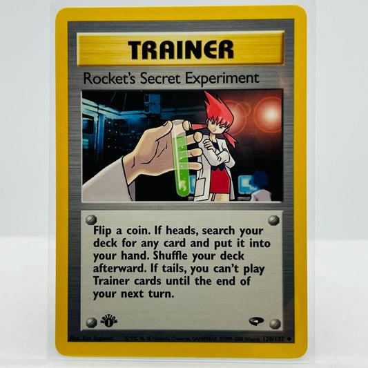 Pokémon Rocket's Secret Experiment 1st Edition 120/132 Gym Challenge Card NM-MT