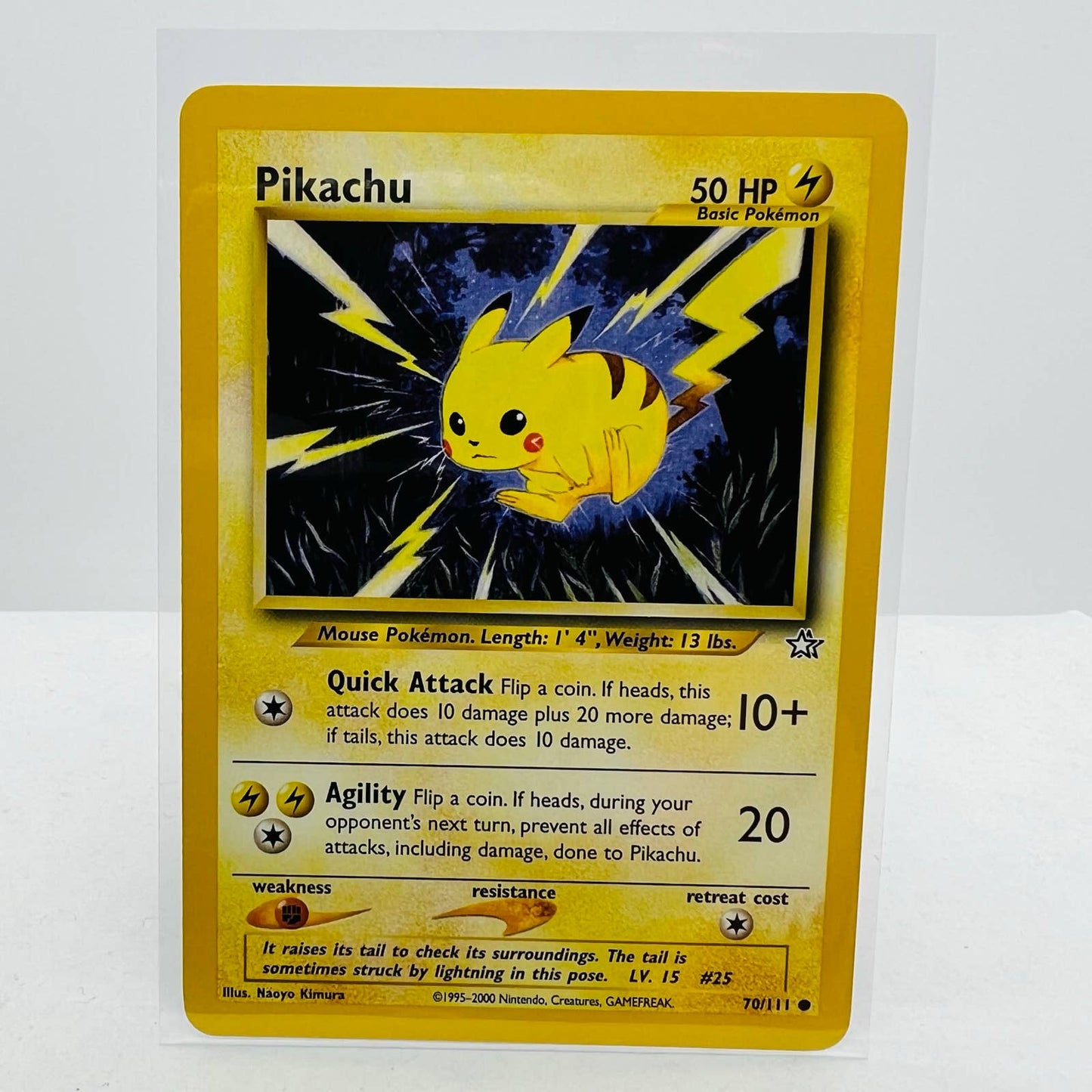 Pokémon Pikachu 70/111 Neo Genesis Unlimited WOTC Pokemon Common Card NM-MT