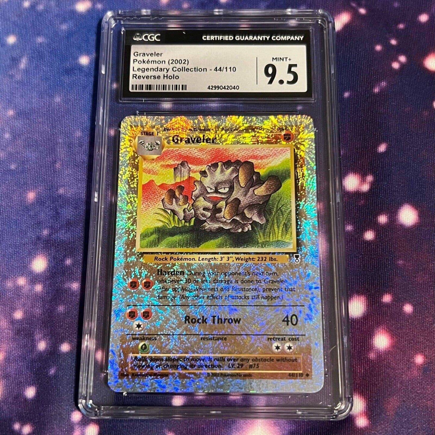 CGC 9.5 MINT+ Graveler 44/110 Pokémon Legendary Collection Reverse (PSA/BGS)