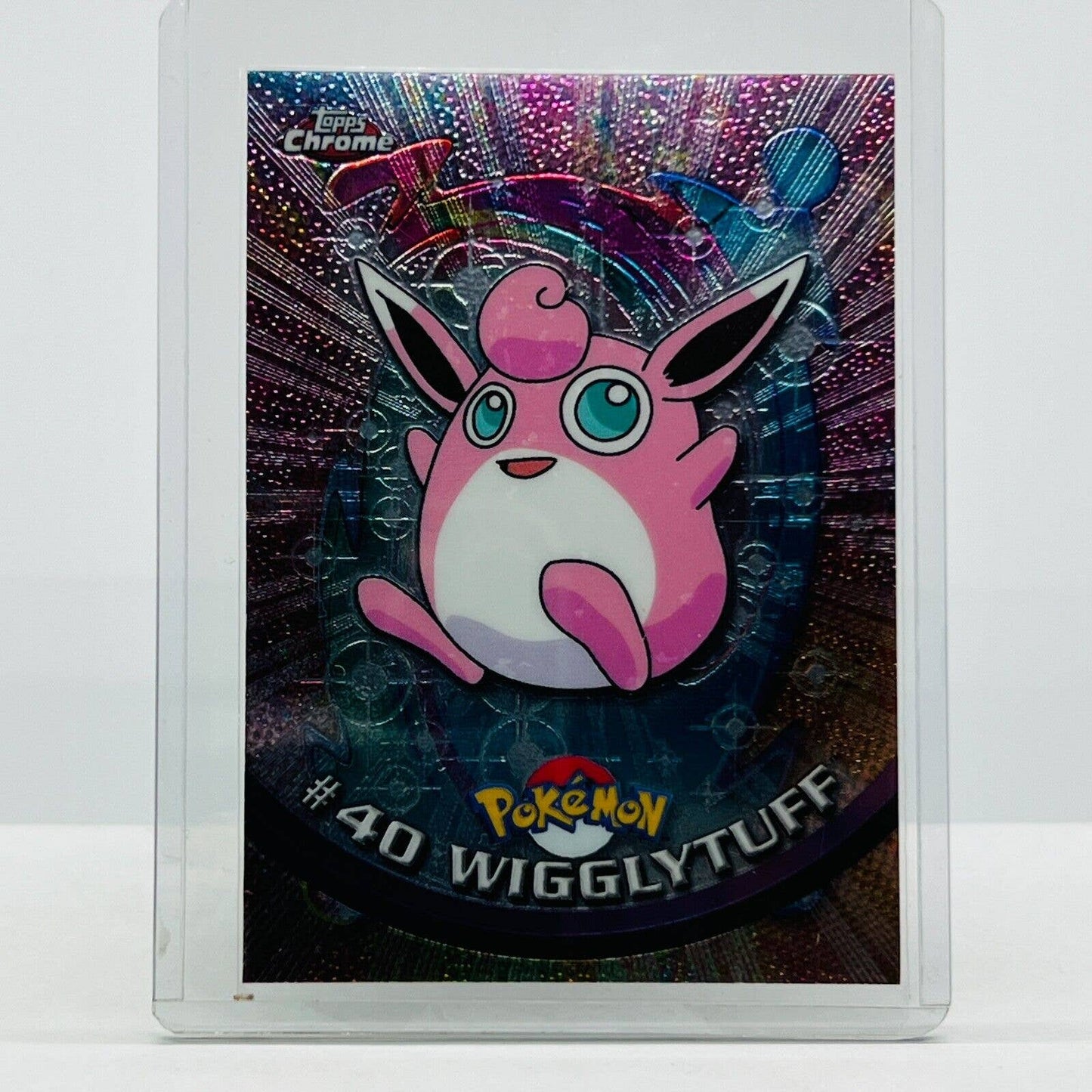 Pokémon Wigglytuff #40 Pokemon 2000 Topps TV Animation Chrome Series 1 Holo Foil