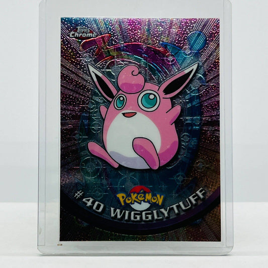 Pokémon Wigglytuff #40 Pokemon 2000 Topps TV Animation Chrome Series 1 Holo Foil