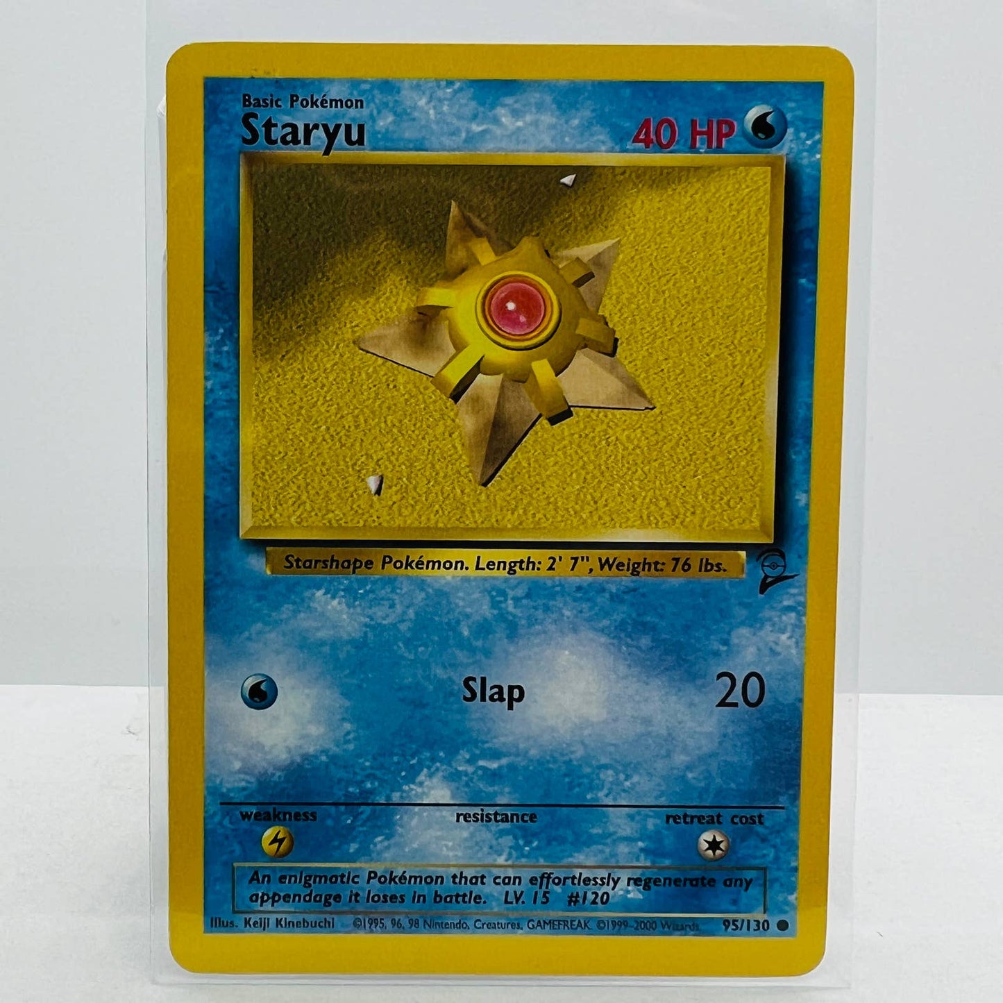 Pokémon Staryu 95/130 Base Set 2 Pokemon 2000 WOTC Common Card NM-MT