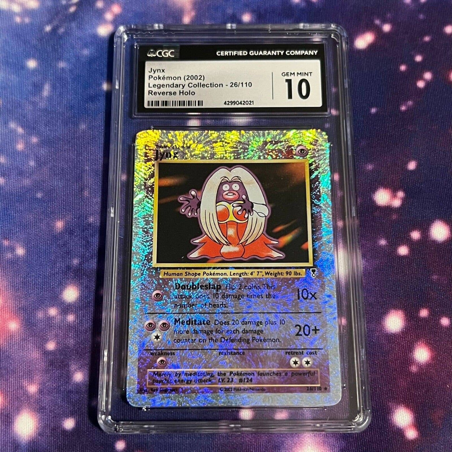 CGC 10 GEM MINT Jynx 26/110 Pokémon Legendary Collection Reverse (PSA/BGS)