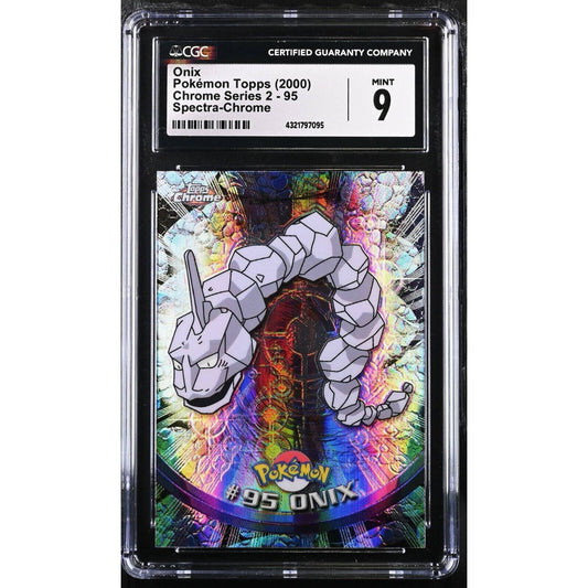 CGC 9 MINT Onix Spectra #95 Pokemon 2000 Topps Chrome Holo Rare (PSA/BGS)