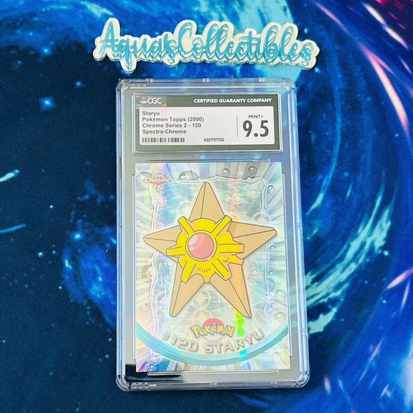 CGC 9.5 MINT+ Staryu Spectra #120 Pokemon 2000 Topps Chrome Rare (PSA/BGS)